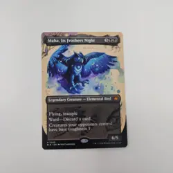 Maha, Its Feathers Night (Borderless) Bloomburrow Regular - Image 1