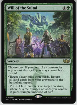 Will of the Sultai R Commander: Tarkir: Dragonstorm 49 NM - Image 1