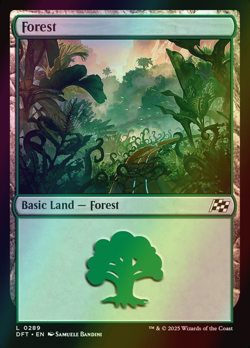 MTG Forest (289) Foil ** Aetherdrift ** English (NM) - Image 1