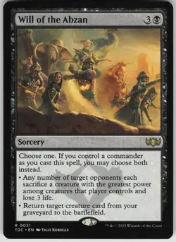 Will of the Abzan R Commander: Tarkir: Dragonstorm 31 NM - Image 1