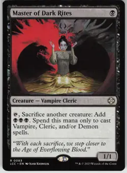 Master of Dark Rites R Commander: The Lost Caverns of Ixalan 83 NM - Image 1