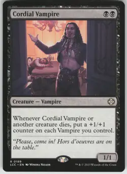 Cordial Vampire R Commander: The Lost Caverns of Ixalan 189 NM - Image 1