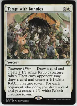 Tempt with Bunnies R Commander: Bloomburrow 13 NM - Image 1