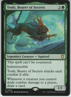 Toski, Bearer of Secrets R Commander: Bloomburrow 244 NM - Image 1
