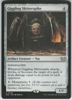 Giggling Skitterspike R Commander: Duskmourn: House of Horror 39 NM - Image 1