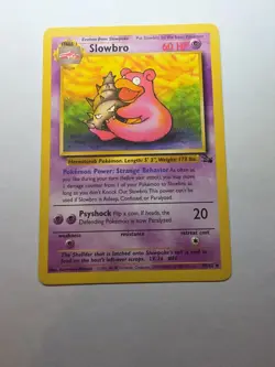 Slowbro 43/62 Pokemon TCG Fossil Unlimited Non Holo LP - Image 1