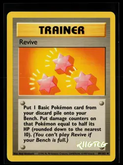 Revive 89/102 Base Set Unlimited Pokemon NM - Image 1