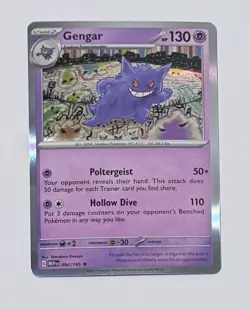 Pokemon TCG Gengar 94/165 Holo Scarlet & Violet 151 Card NM - Image 1
