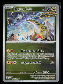 Raging Bolt 111/142 Rare Stellar Crown Pokemon Near Mint - Image 1
