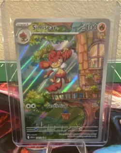 Pokemon Simisear 100/086 SV: White Flare Illustration Rare Holo Stage 1 100HP EN - Image 1