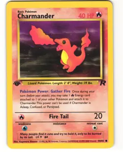 Charmander Common 1st Edition Pokemon TCG Team Rocket 50/82 MP - Image 1