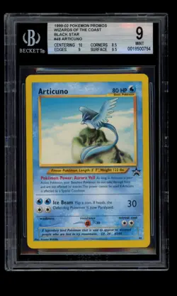 2002 WOTC POKEMON LEAGUE ARTICUNO #48 BLACK STAR PROMO BGS 9 MINT M - Image 1