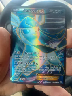 Pokemon Glaceon EX 116/124 Fates Collide Full Art Holo Ultra Rare 170 HP - Image 1