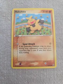 Pokemon EX Delta Species 75/113 Makuhita Card - Image 1