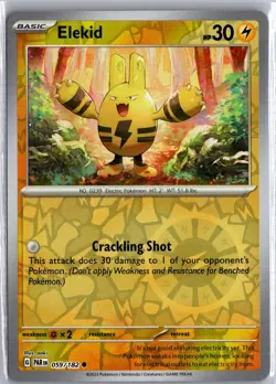 Elekid 059/182 Common Paradox Rift Pokemon Reverse Holo NM/M - Image 1