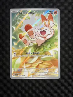 Scorbunny Full Art 225/217 Ascended Heroes Pokemon TCG Illustration Rare - Image 1