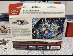 Pokemon TCG Stellar Crown 3 Pack Blister Lot Of 4 Factory Sealed Tinkaton Latias - Image 2