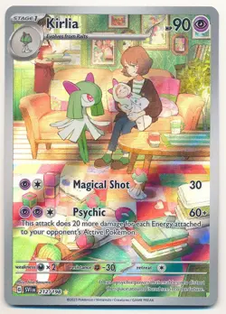 2023 POKEMON SCARLET VIOLET KIRLIA ILLUSTRATION RARE FULL ART HOLO #212/198 MINT - Image 1