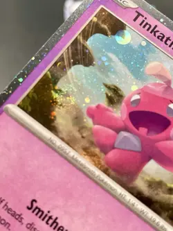 Tinkatink 025 *SWIRL* Scarlet & Violet Cosmos Holo Black Star Promo Pokemon NM/M - Image 3