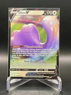 Ditto V 050/072 Shining Fates Ultra Rare Full Art Holo Pokemon TCG NM/M - Image 1