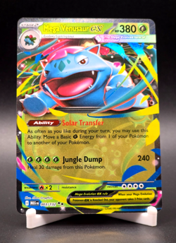 Mega Venusaur ex Pokemon Mega Evolutions Double Rare Full Art #003/132 NM+ - Image 1