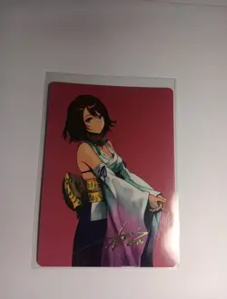 Yuna Hope of Spira Art Card Final Fantasy MTG Gold Signature Series - Image 1