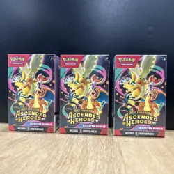 Ascended Heroes Booster Bundle Set Of 3 BRAND NEW, SEALED, IN HAND, READY 2 SHIP - Image 1