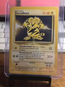 1x Hp Mp 1999 Pokemon Base Set 20/102 Electabuzz - Image 1