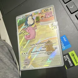 Pokemon Chansey 187/167 Sv06: Twilight Masquerade Illustration Rare Holo - Image 1