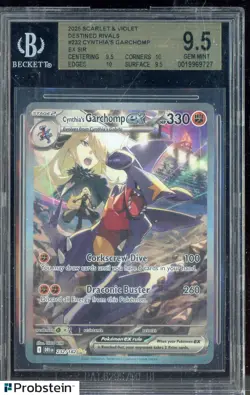 2025 Pokemon DRI EN Special Illustration Rare #232 Cynthia's Garchomp ex BGS 9.5 - Image 1