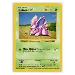 1999 Vintage Pokemon Nidoran Base Set Shadowless Common #55/102 LP Lot of 3 - Image 2