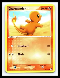 💥 2004 Pokemon EX Fire Red & Leaf Green CHARMANDER # 58/112 Non Holo - Image 1