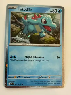 Pokemon TCG Totodile 41/217 ME2.5 Ascended Heroes Cosmos Holo NM - Image 1