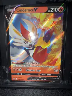 Cinderace V Holo Pokemon Black Star Promo SWSH015 - Image 1