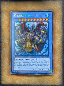 Yugioh Gishki Zielgigas HA07-EN057 Secret Rare 1st Ed NM - Image 1