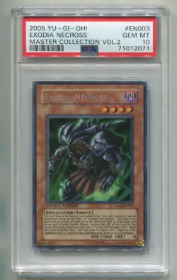 2005 YU-GI-OH MASTER COLLECTION VOL2 EXODIA NECROSS MC2-EN003 SCR HOLO PSA 10 P1 - Image 1