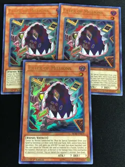 YUGIOH EATER OF MILLIONS BLRR-EN078 1ST ULTRA X3 - Image 1