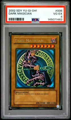 2002 YU-GI-OH! STARTER DECK: YUGI #006 DARK MAGICIAN PSA 4 - Image 1