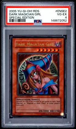2005 YU-GI-OH! RISE OF DESTINY: SPECIAL EDITION #ENSE2 DARK MAGICIAN GIRL PSA 4 - Image 1