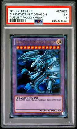 2010 YU-GI-OH! DUELIST PACK: KAIBA #EN026 BLUE-EYES ULTIMATE DRAGON PSA 5 - Image 1