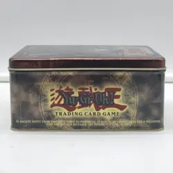 2003 Yu-Gi-Oh Dark Magician Collector Tin Empty Metal Case Konami Vintage - Image 2