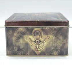 2003 Yu-Gi-Oh Dark Magician Collector Tin Empty Metal Case Konami Vintage - Image 3