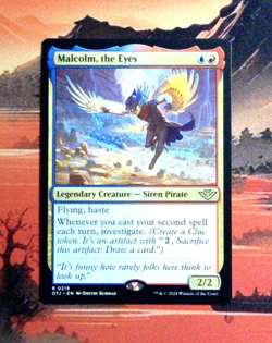 MTG Malcolm, the Eyes Regular OTJ 219 NM R - Image 1