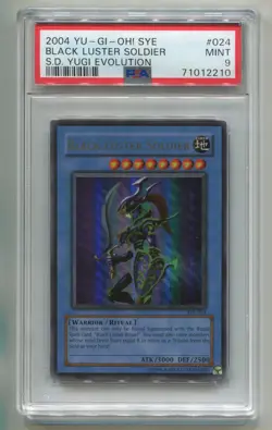 2002 YU-GI-OH YUGI EVO BLACK LUSTER SOLDIER SYE-024 UR HOLO UNLIMITED PSA 9 A P1 - Image 1