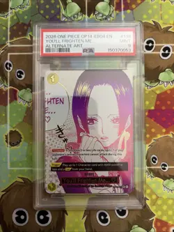 2026 ONE PIECE THE AZURE SEA'S SEVEN ALT ART #118 YOU'LL FRIGHTEN ME... PSA 9 - Image 1