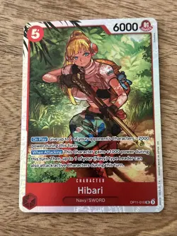 • Hibari • OP11-010 SR A Fist of Divine Speed Holo Foil One Piece TCG NM PWE - Image 1