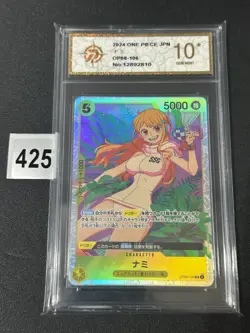 Nami OP08-106 SR Two Legends - ONE PIECE Card Game Japanese Grade 10 - Image 1