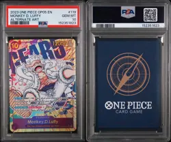PSA 10 MONKEY D. LUFFY ONE PIECE OP05-AWAKENING OF NEW ERA #119 GEAR 5 ALT ART - Image 3