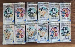 x12 Lorcana Fabled Sealed Booster Packs - Image 1