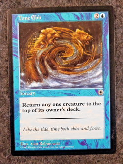 Time Ebb Magic The Gathering Portal MTG Card .........................(DS3D1K7) - Image 1